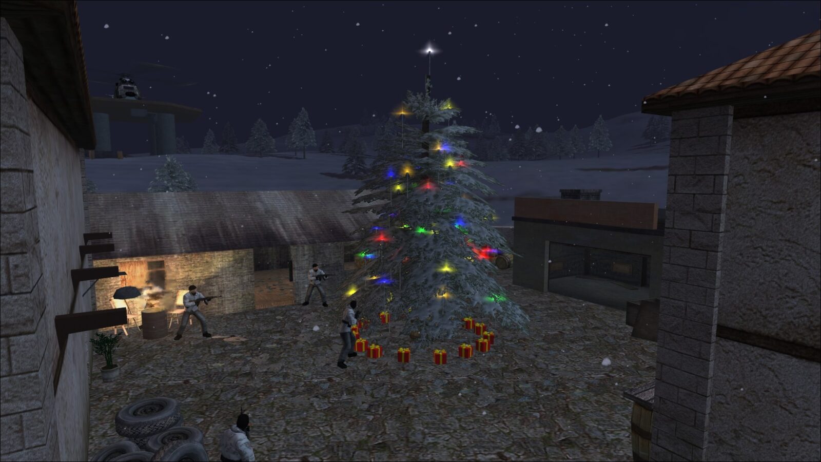 JSOC (Joint Special Operations Command) has deployed a highly mobile Joint Ops team after a humanitarian aid shipment meant for Christmas was ambushed in the Kyrgyz Mountains. A terrorist cell intercepted a convoy and made off with its cargo, including several presents and a Delivery Ledger detailing all distribution routes. Intelligence indicates the items were transported to a fortified compound a few klicks from your insertion point. With both the presents and ledger in enemy hands, the entire holiday delivery effort is in jeopardy. Santa himself has emphasized the urgency of recovering these assets.